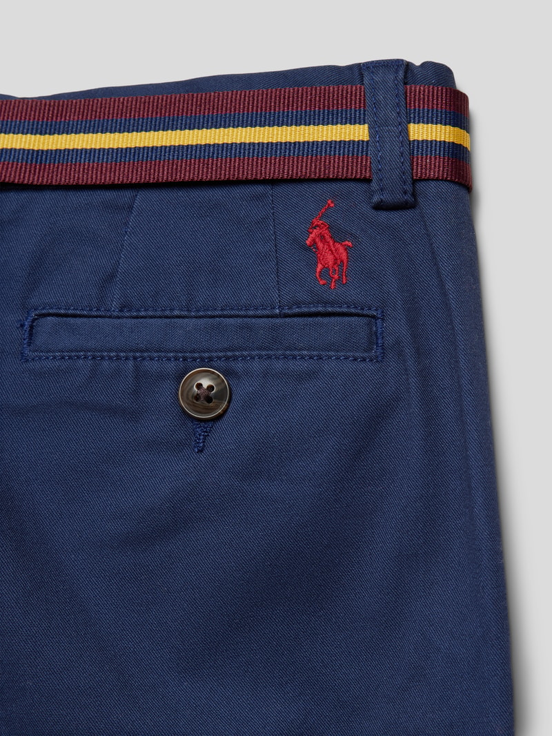 Stoffhose mit französischen Eingrifftaschen Modell 'BEDFORD' in marineblau