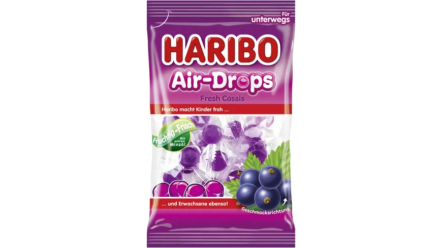 Haribo Air-Drops Fresh Cassis 100 g