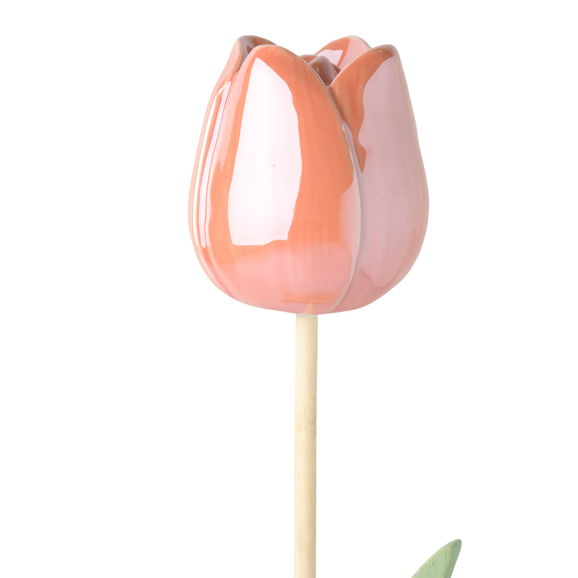 Deko-Aufsteller Tulpe mit Holzfuß