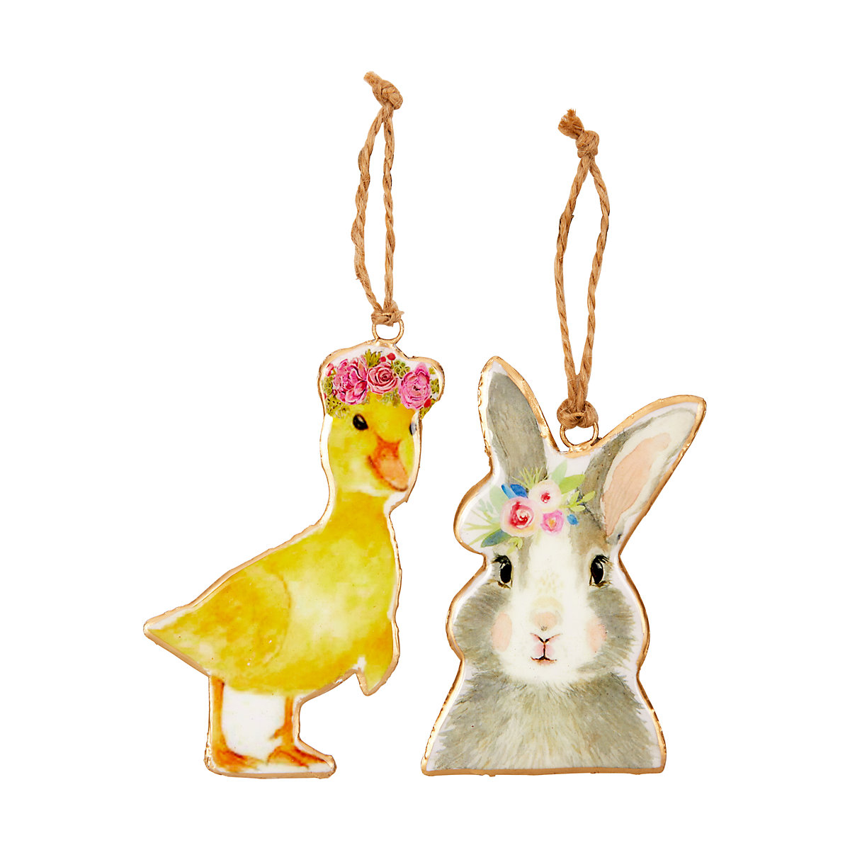Metall-Anhänger Frohe Ostern, 1 Stück, farblich sortiert