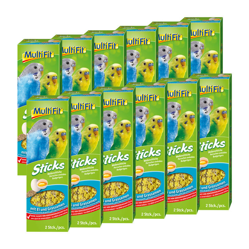 MultiFit Snacks MultiFit Wellensittich Sticks 12x2er Ei