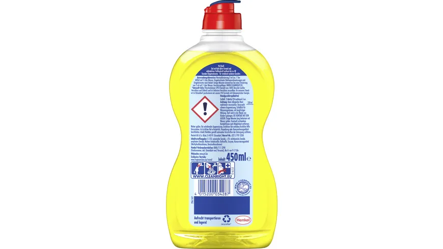 Pril Handspülmittel Kraftgel Zitrone 450 ml