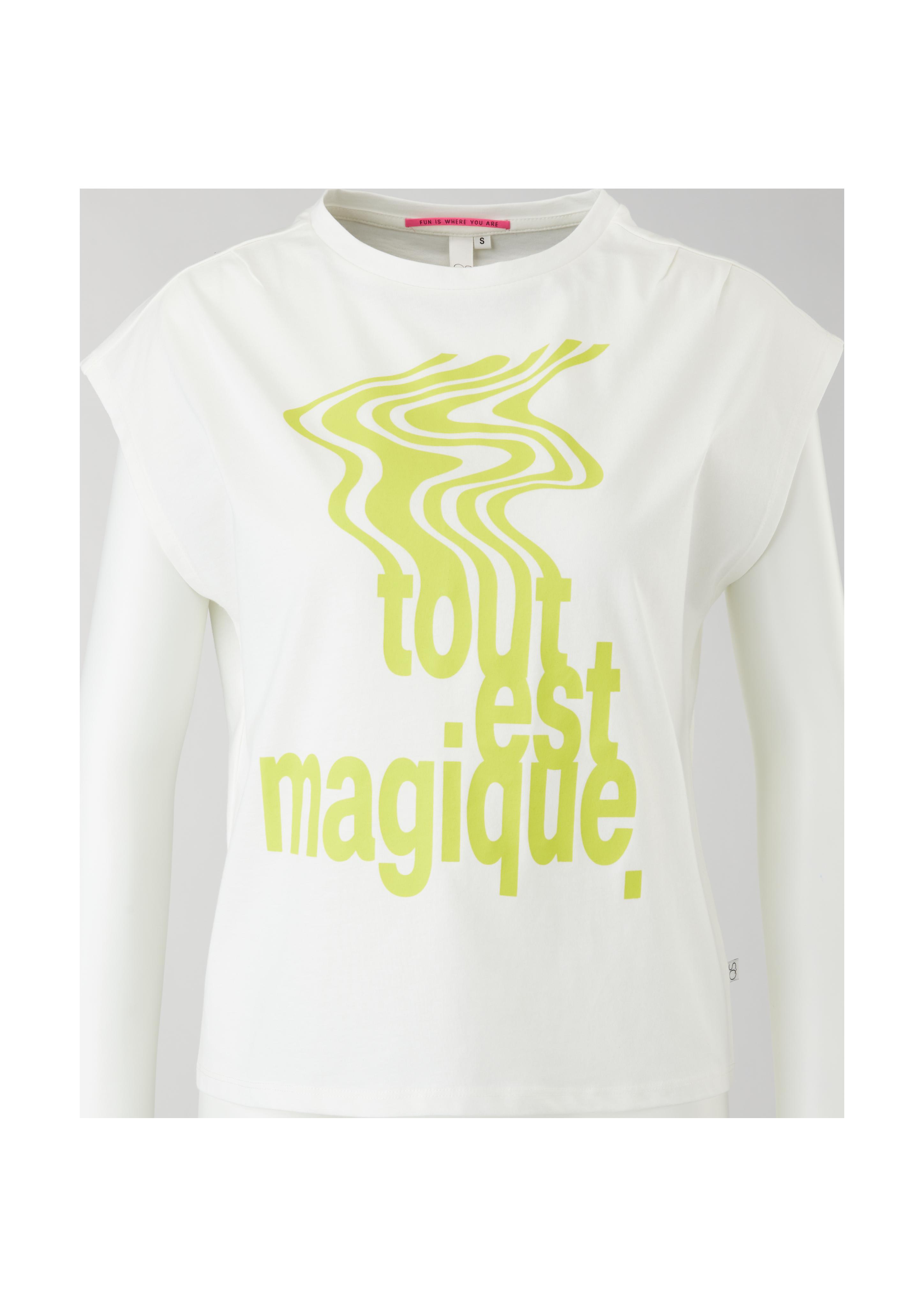 T-Shirt mit Statementprint  2124733-02D0