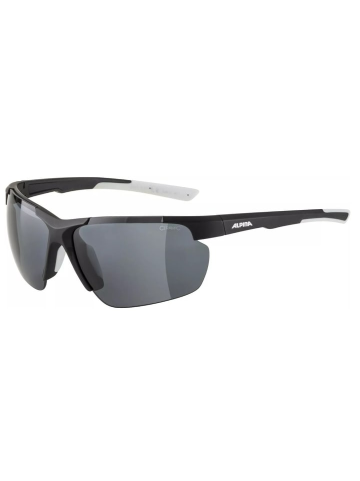 Alpina Defey HR Halbrahmen Sonnenbrille in Schwarz-Weiß günstig kaufen onesize