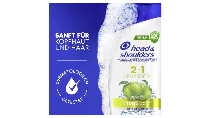 Head & Shoulders Haarshampoo 2in1 apple fresh 250ml 250 ml