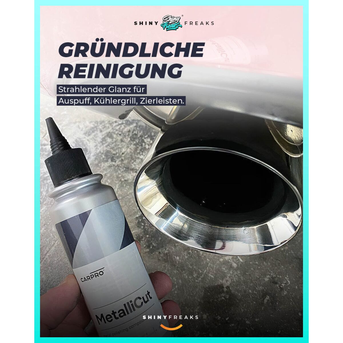 CarPro Politur Set Metallicut | Metallpolitur 500g