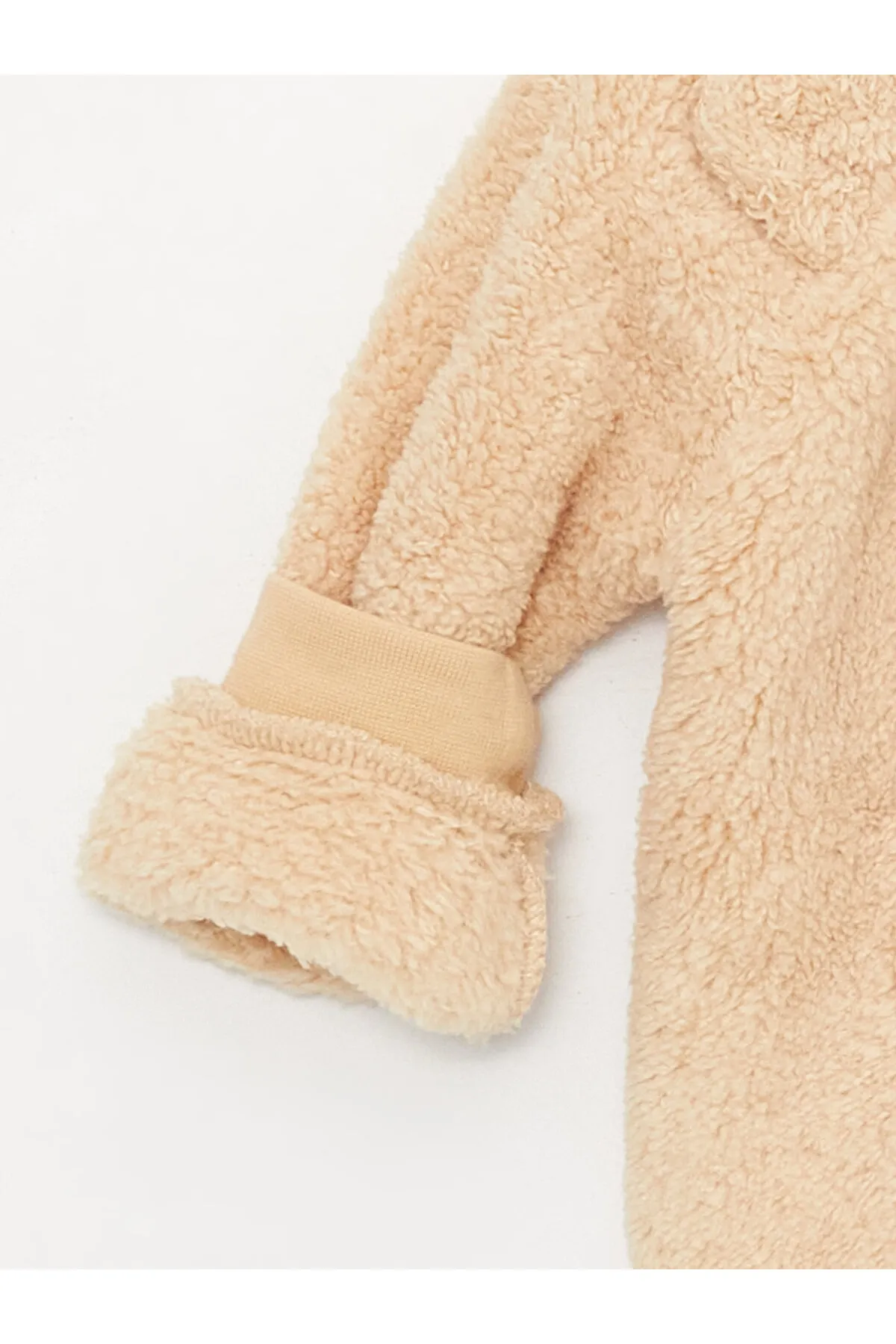 LC Waikiki  Langärmliges Baby-Jungen-Plüsch-Cardigan und Hose mit Rundhalsausschnitt, 2er-Set
