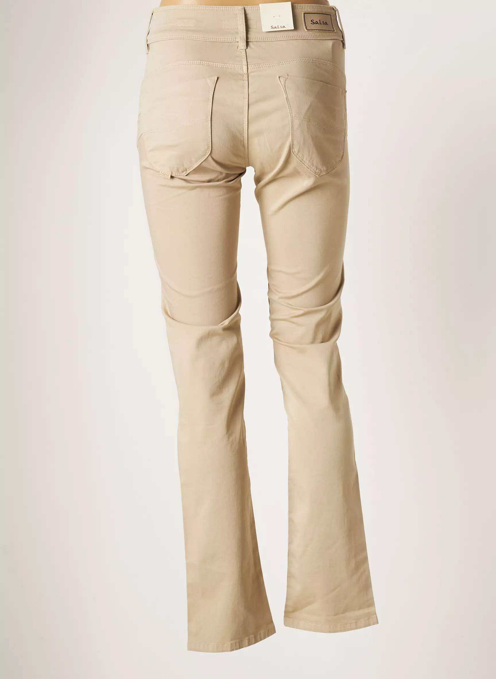 Salsa Pantalons Droits Femme couleur beige