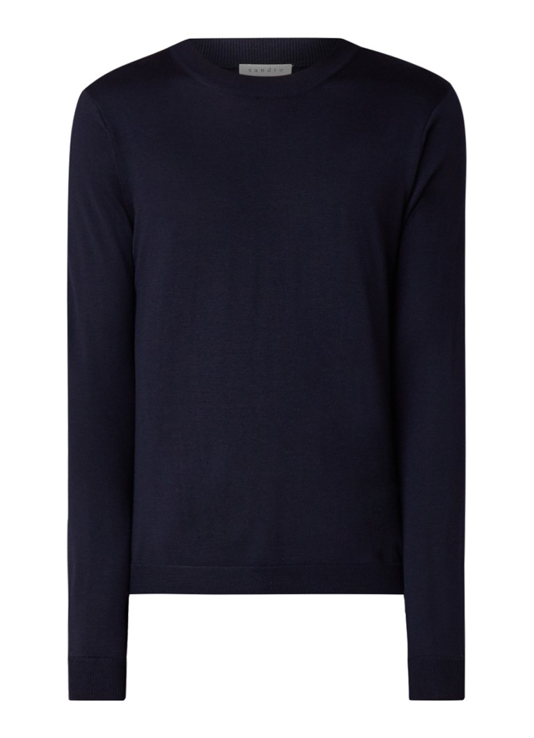Sandro Fine-knit wool pullover