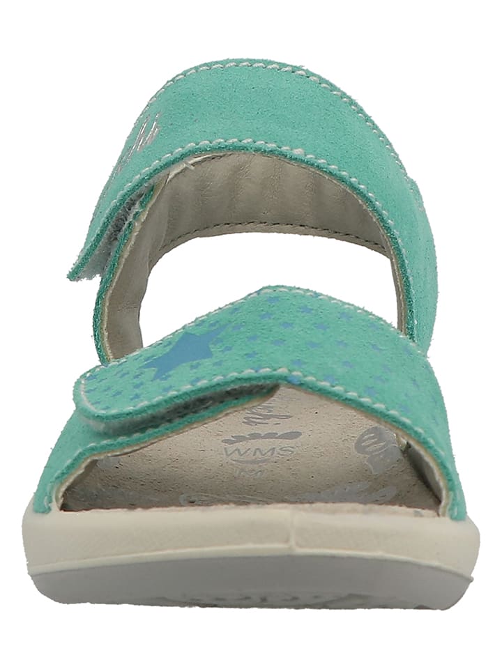 Lurchi Leder-Sandalen in Türkis günstig kaufen