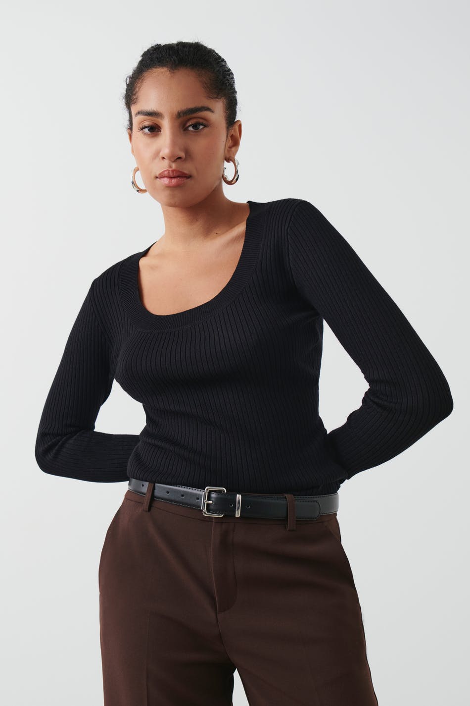 Long sleeve knitted top