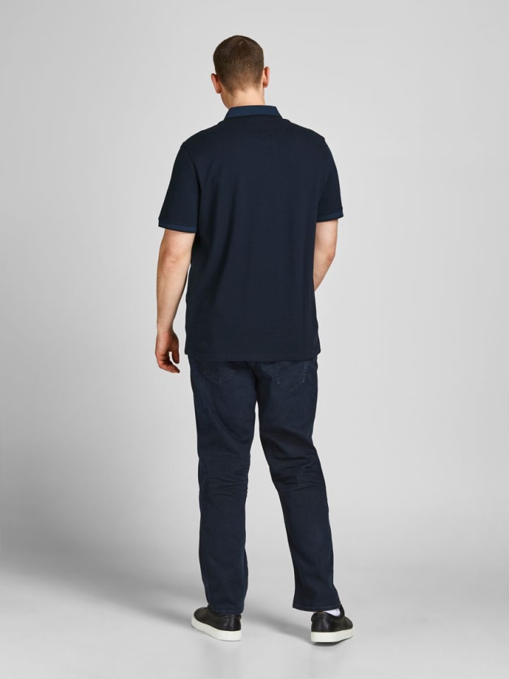 JACK & JONES PLUS Poloshirt in Dark Navy 1 günstig kaufen
