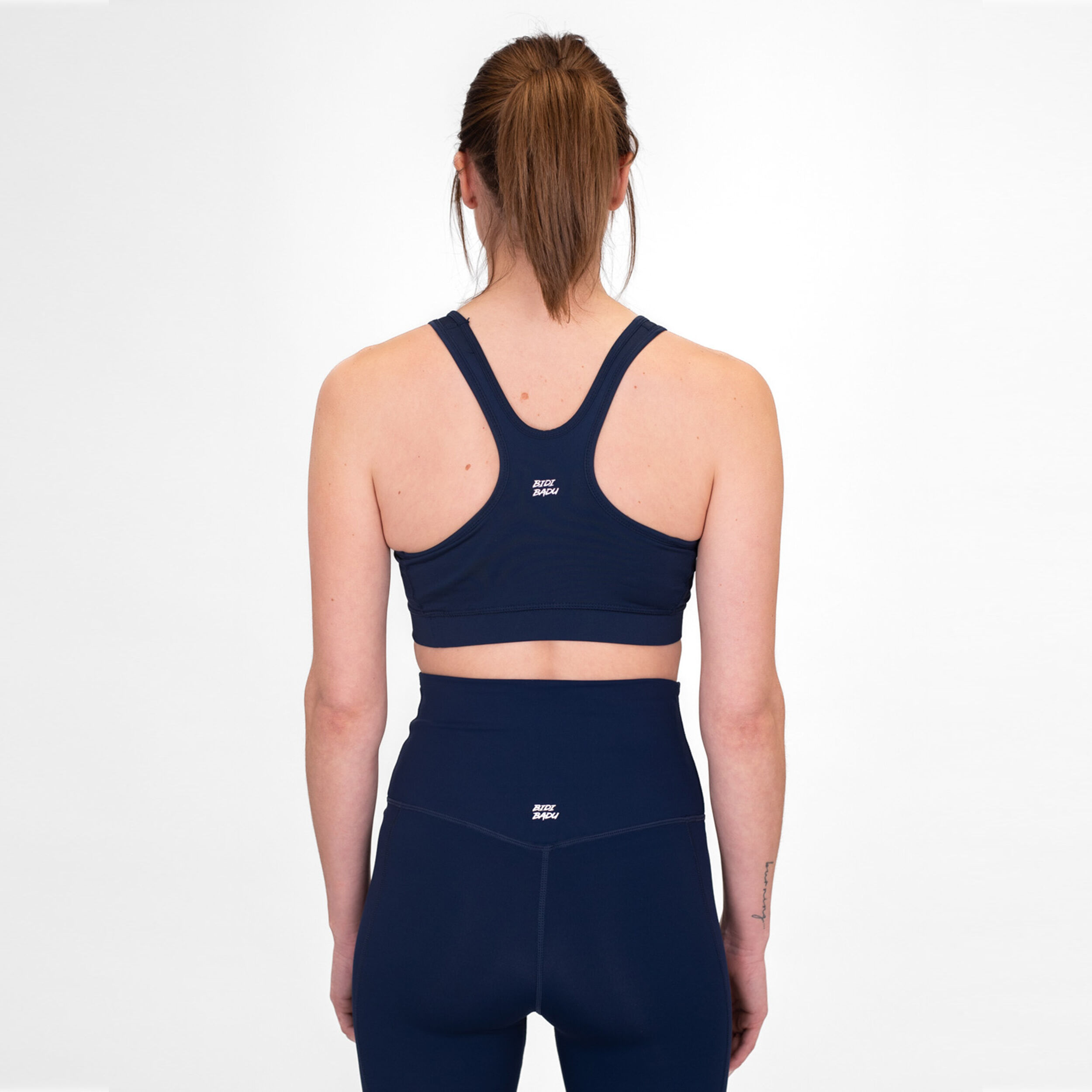 Crew Medium Support Sport-BH Damen - Dunkelblau