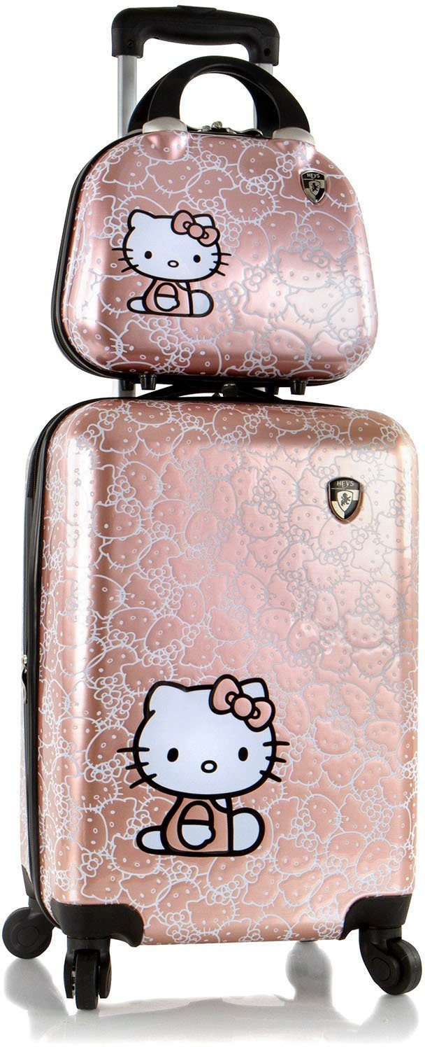 Heys Kinderkoffer Kinderreiseset Hello Kitty roségold, 4 Rollen