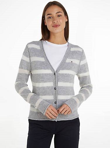 TOMMY HILFIGER Damen Strickjacke aus Wolle