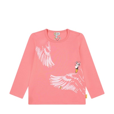 T-Shirt langarm, pink für Mädchen