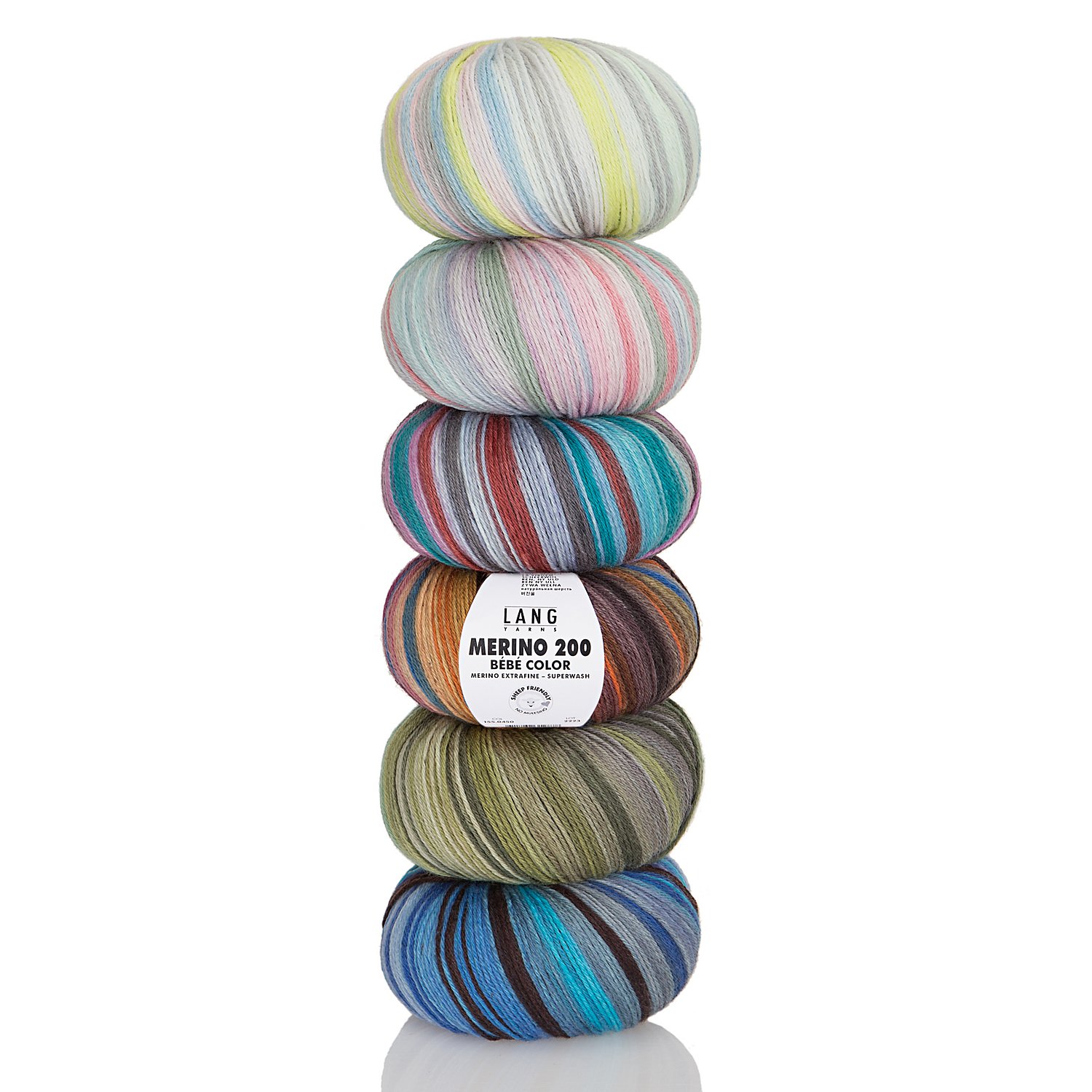 Lang Yarns Wolle Merino 200 Bébé Color