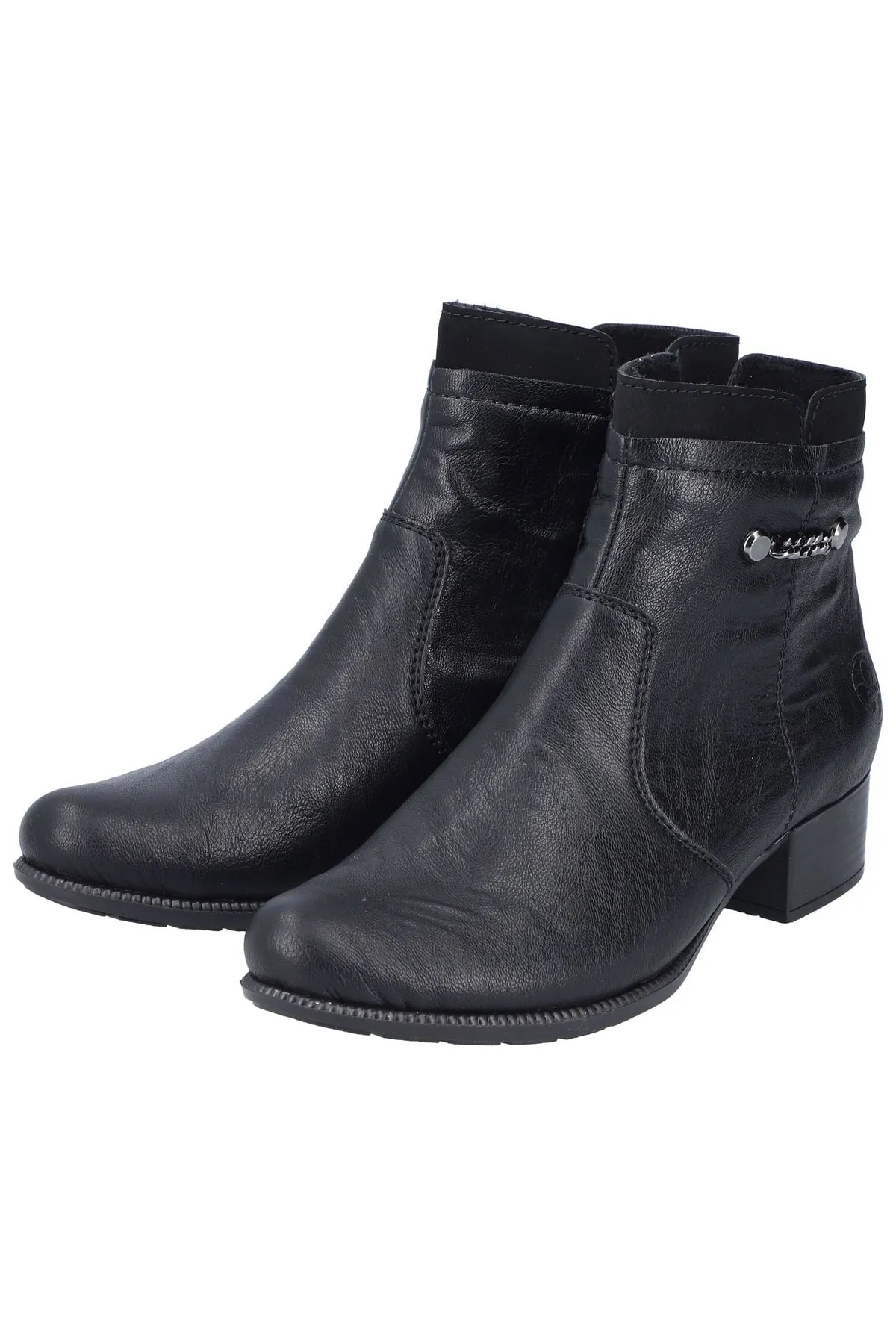 Rieker  Stiefelette - Schwarz - Blockabsatz