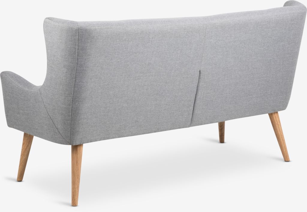 SVELVIK SVELVIK 2-Sitzer-Sofa hellgrauer Stoff/Natur