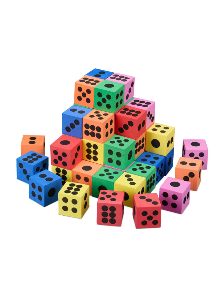 relaxdays 48 x Flüsterwürfel in Bunt - (B)4 x (H)4 x(T)4 cm günstig kaufen onesize