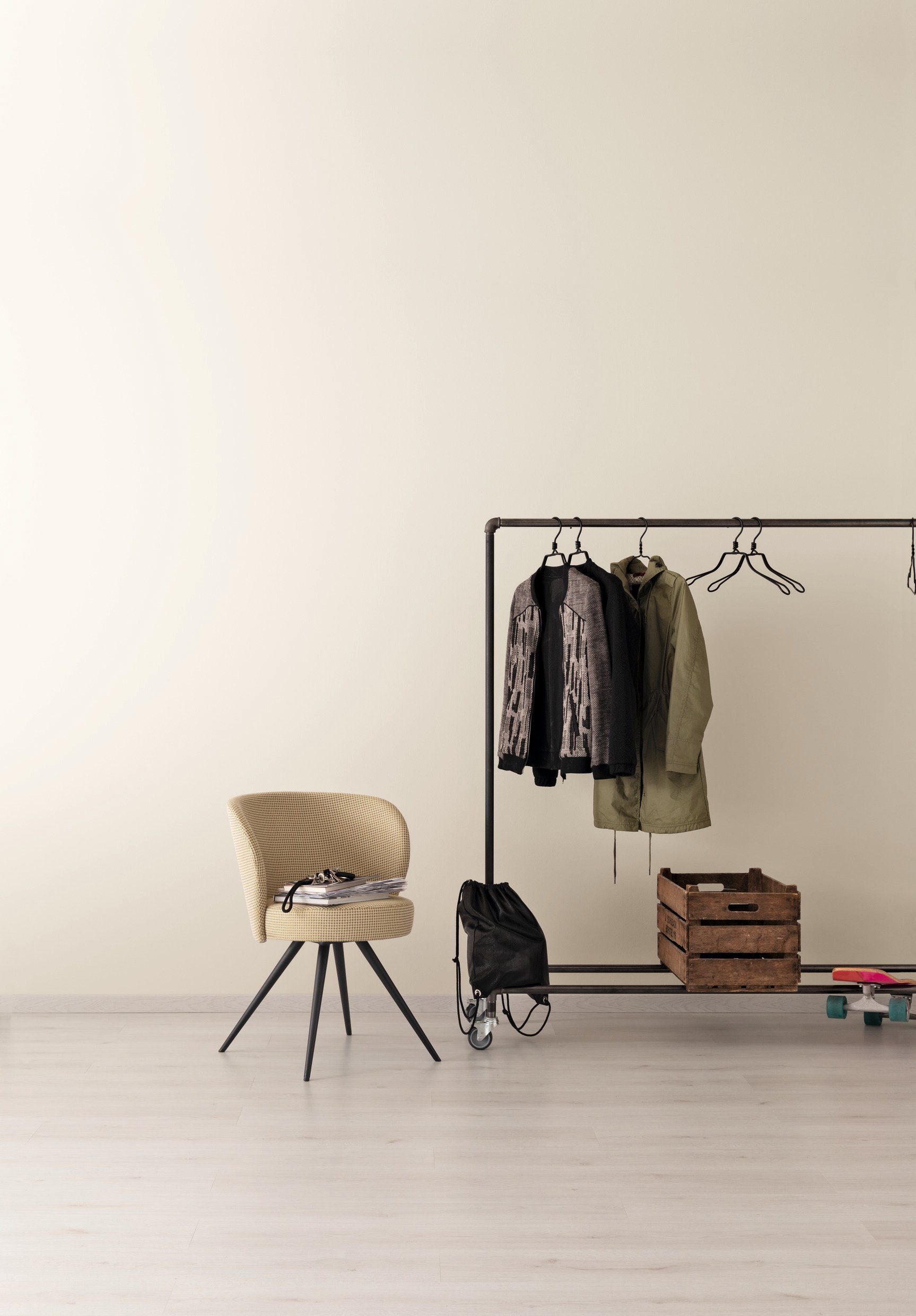 SCHÖNER WOHNEN FARBE Wand- und Deckenfarbe Designfarben, 1 Liter, Leichtes Leinenbeige Nr. 10, hochdeckende Premium-Wandfarbe