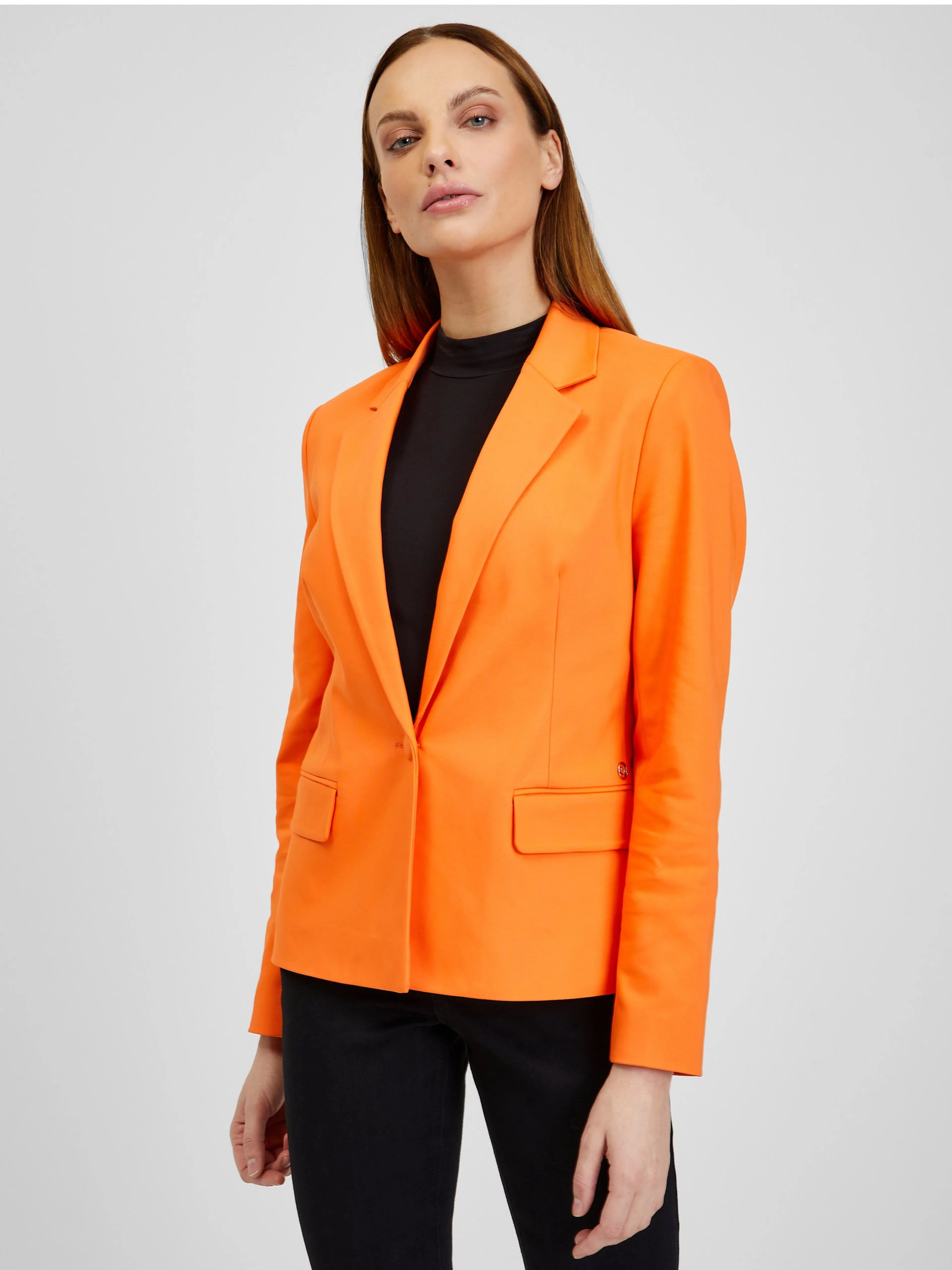 Orangefarbenes Damensakko ORSAY