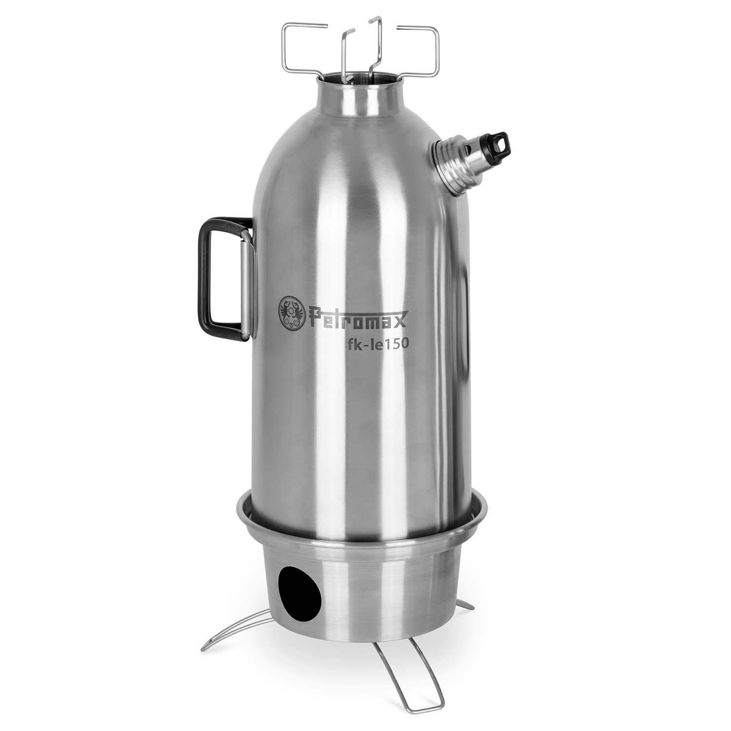 Petromax Wasserkessel Petromax Feuerkanne fk-le150 Edelstahl 1,5 Liter Wasserkessel, Cromargan® Edelstahl Rostfrei 18/10, Edelstahl lebensmittelecht