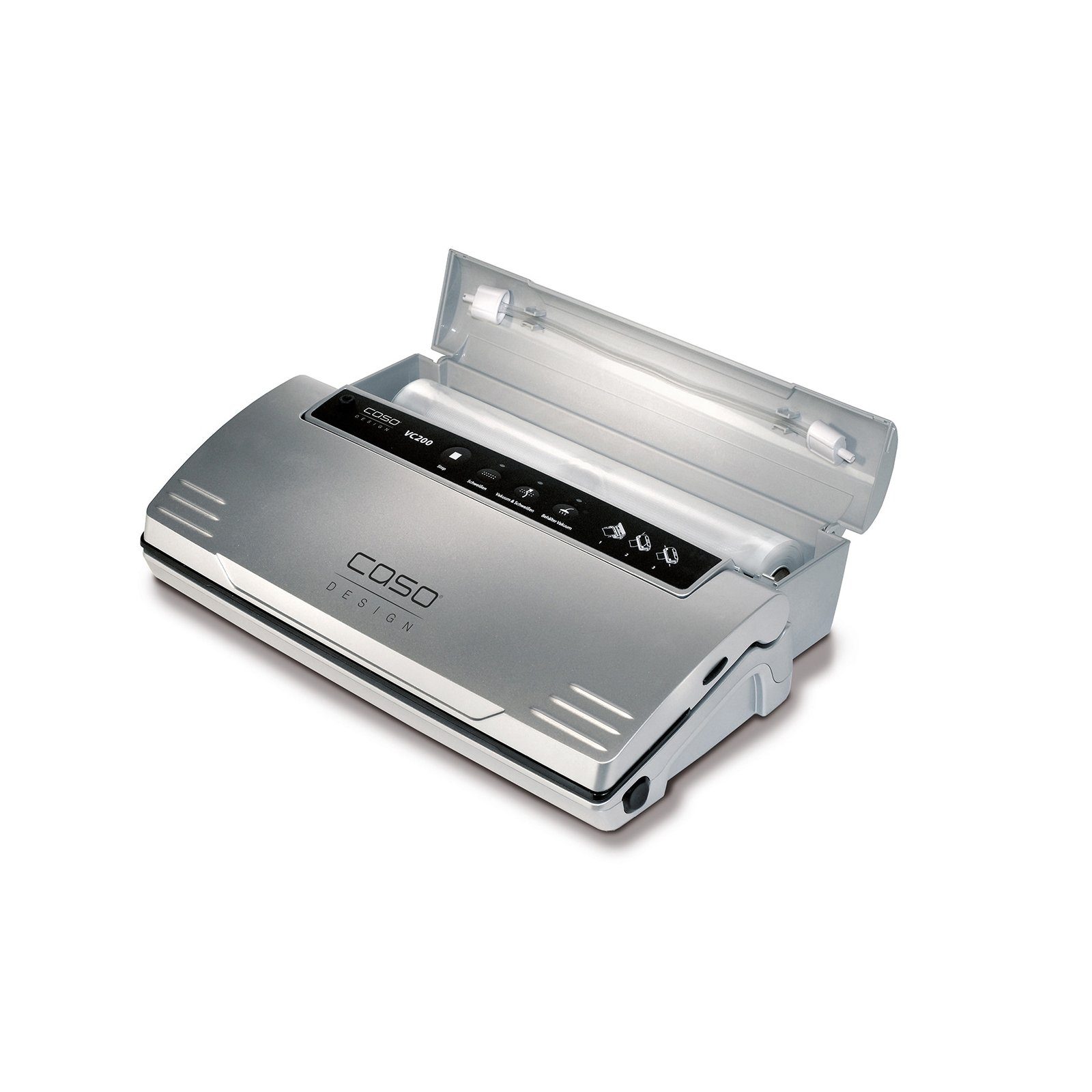 Caso Küchenorganizer-Set Caso VC200 Vakuumiergerät, Individuell einstellbare Vakuumstärke, Schweißnaht bis 30cm varierbar