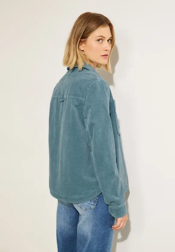 CECIL Cordjacke mit Hemdkragen
