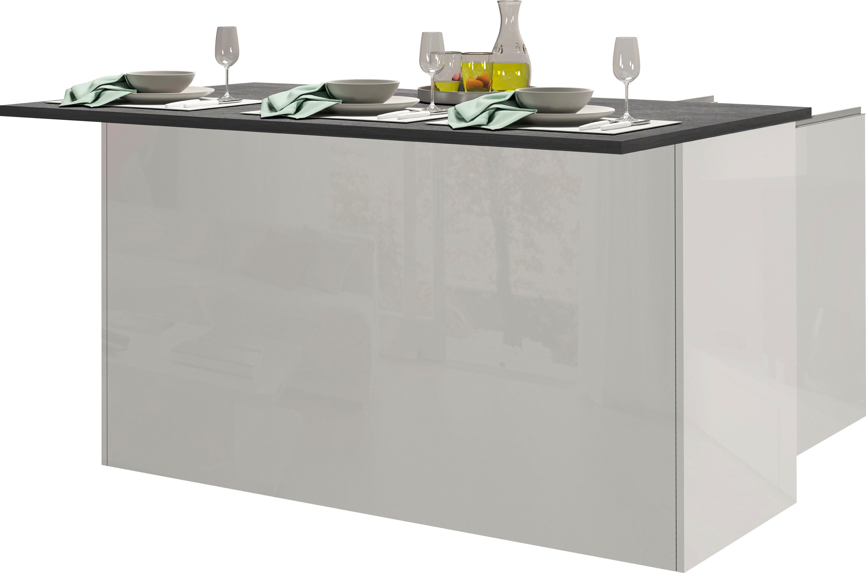 Tecnos Küche Sole, Kücheninsel, Breite 155 cm, 3 Türen
