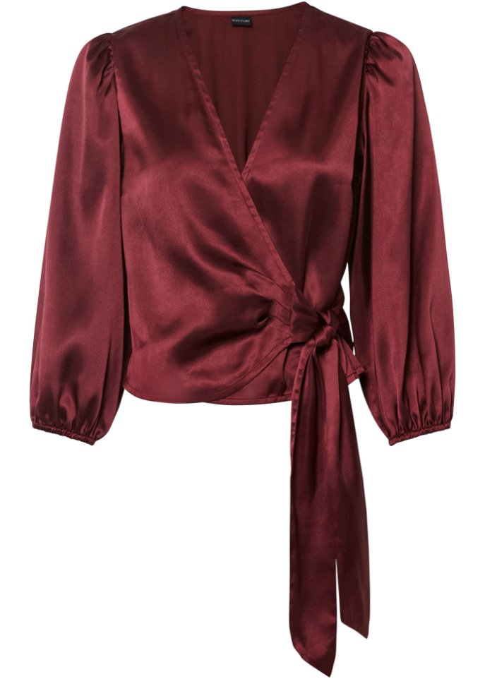 Satin-Bluse