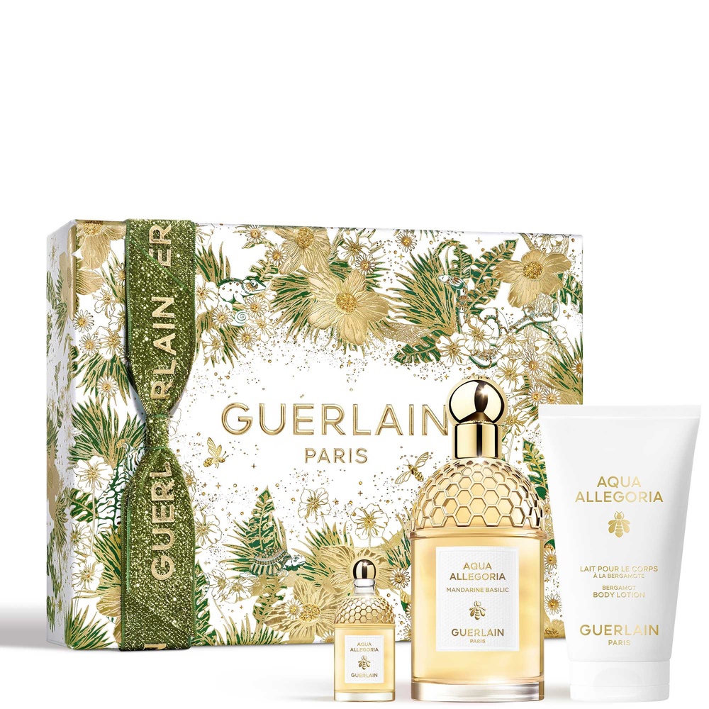 Guerlain AQUA ALLEGORIA Coffret EDT, Lait Corps, Miniature Parfum