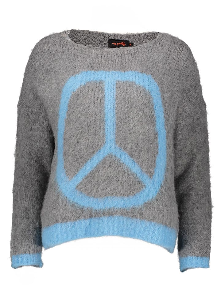 miss goodlife Pullover in Grau/ Hellblau günstig kaufen