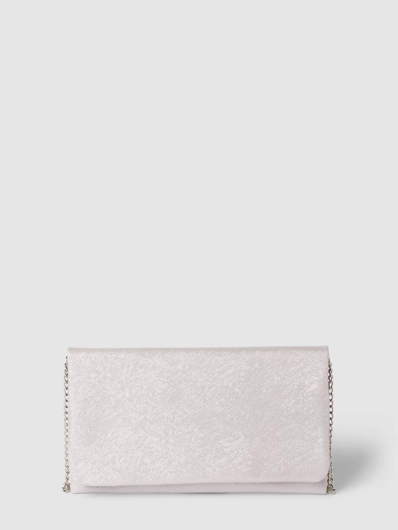 Handtasche mit Effektgarn in metallic rosa meliert
