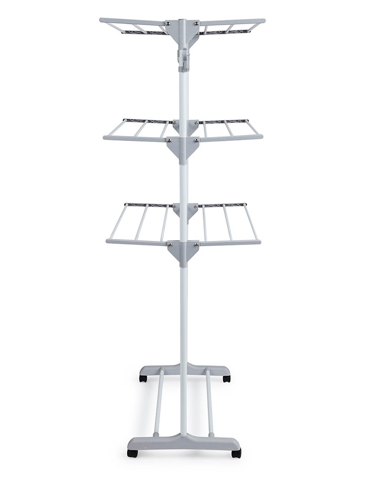 Lifa Living Wäscheständer in Weiß/ Grau - (B)126 x (H)160 x (T)57 cm günstig kaufen onesize