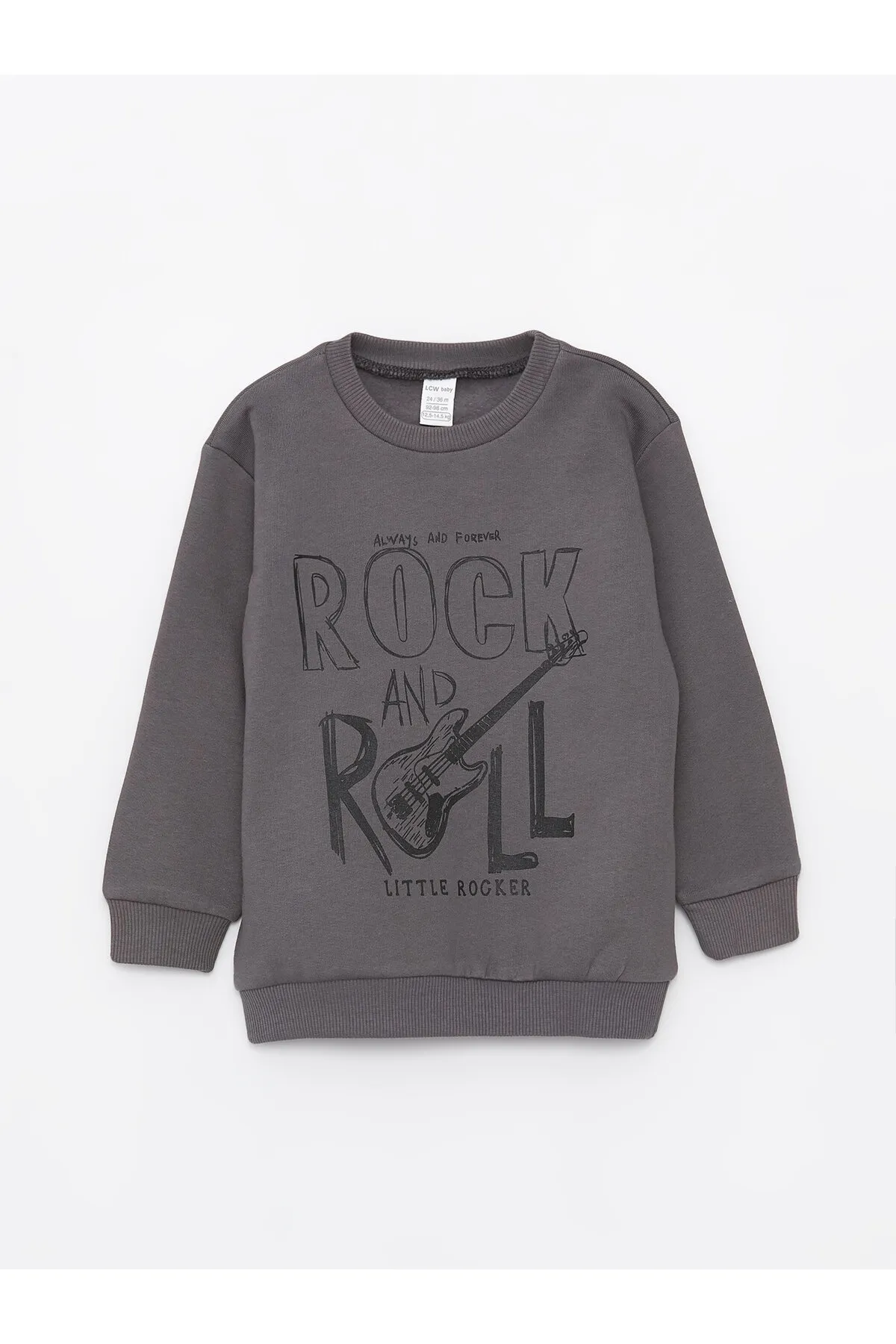 LC Waikiki  Langarm-Sweatshirt mit Rundhalsausschnitt und bedrucktem Baby-Jungen-Sweatshirt