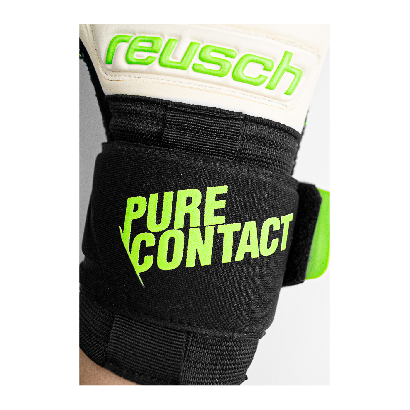 Reusch Pure Contact Gold Torwarthandschuh Schwarz Grün F7781
