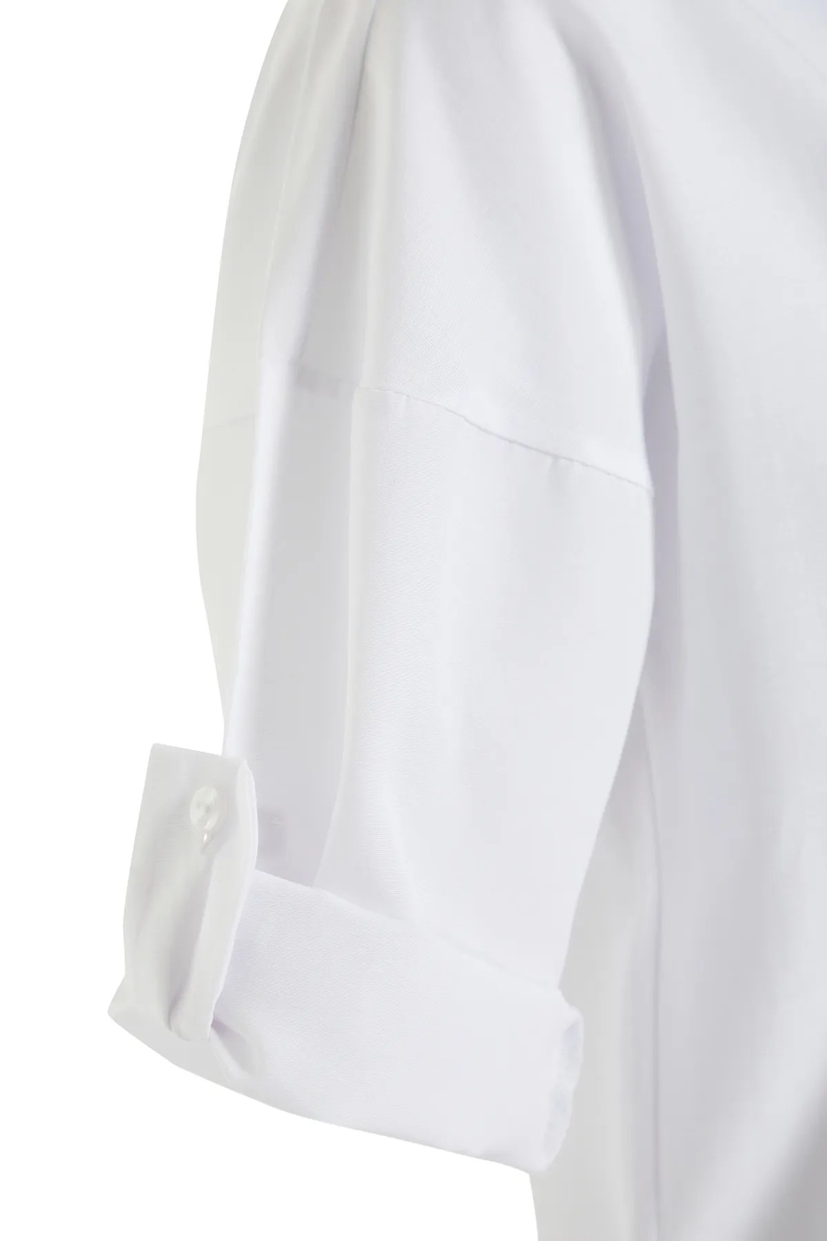 Trendyol Collection  Weißes Midi-Strandkleid mit gewebtem Schlitz TBESS21EL3847