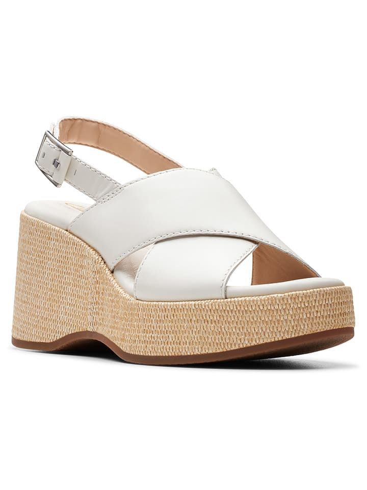 Clarks Leder-Keilsandaletten 