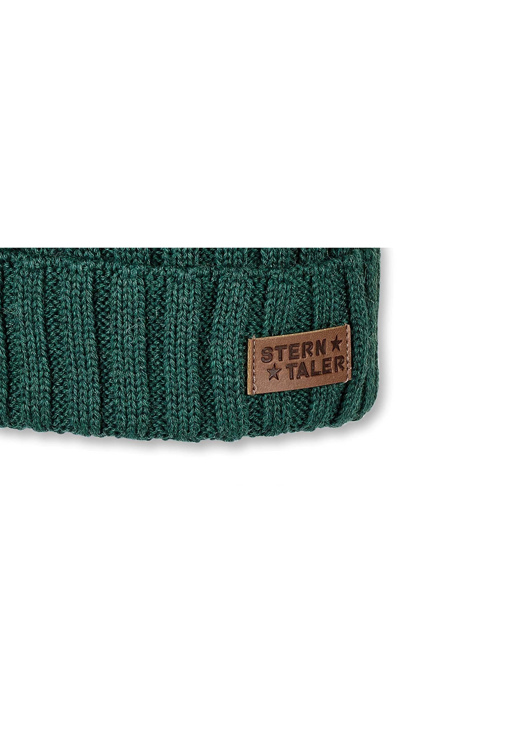 Strickmütze Baby mit Merinowollanteil und Umschlag