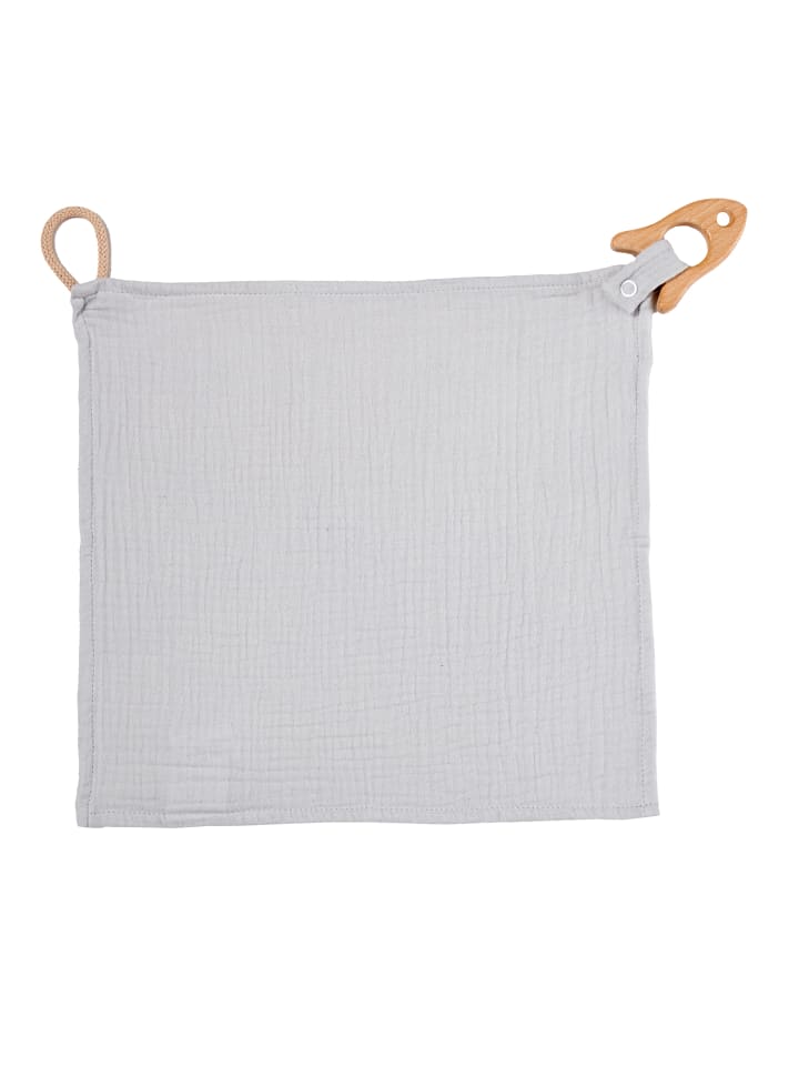 nordic coast company  Kuscheltuch Musselin Rakete Grau günstig kaufen onesize
