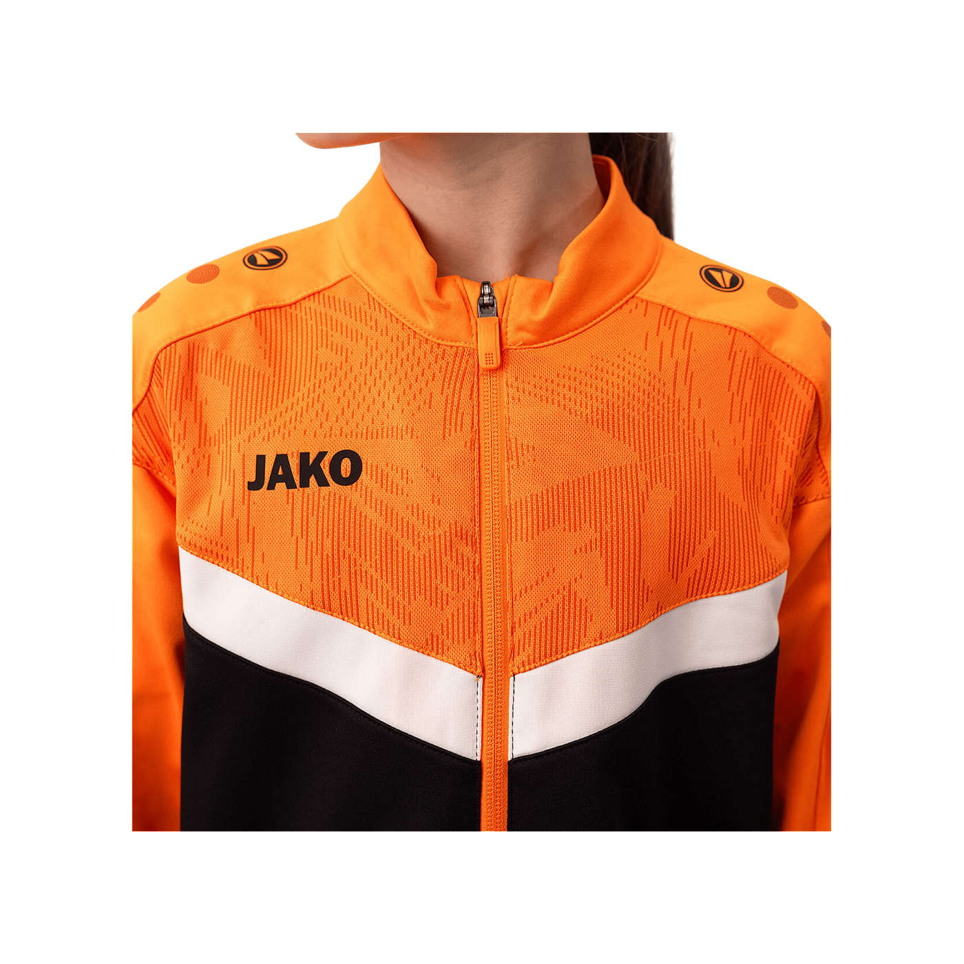 JAKO Iconic Polyester Jacke Kids Schwarz F807