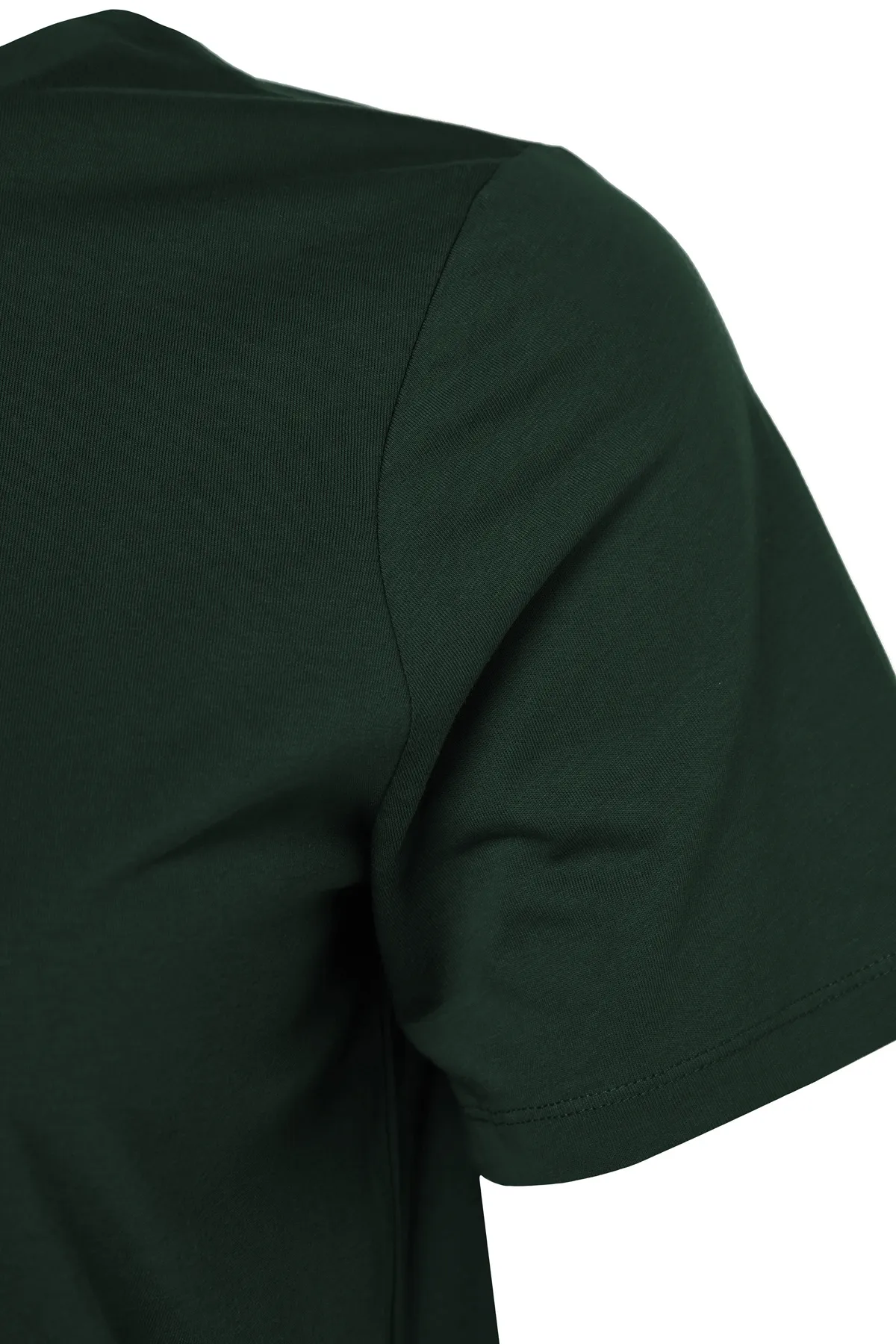Trendyol Curve  Smaragdgrünes Basic-Strick-T-Shirt mit Rundhalsausschnitt TBSSS22TS0733
