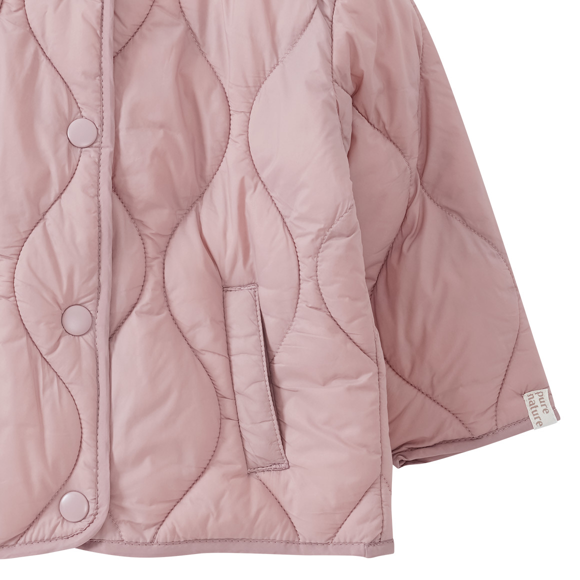 Baby Steppjacke mit Druckknopfleiste