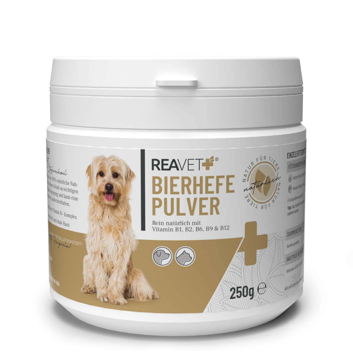 REAVET Ergänzungsfutter & Aufzucht REAVET Bierhefe Pulver 250g