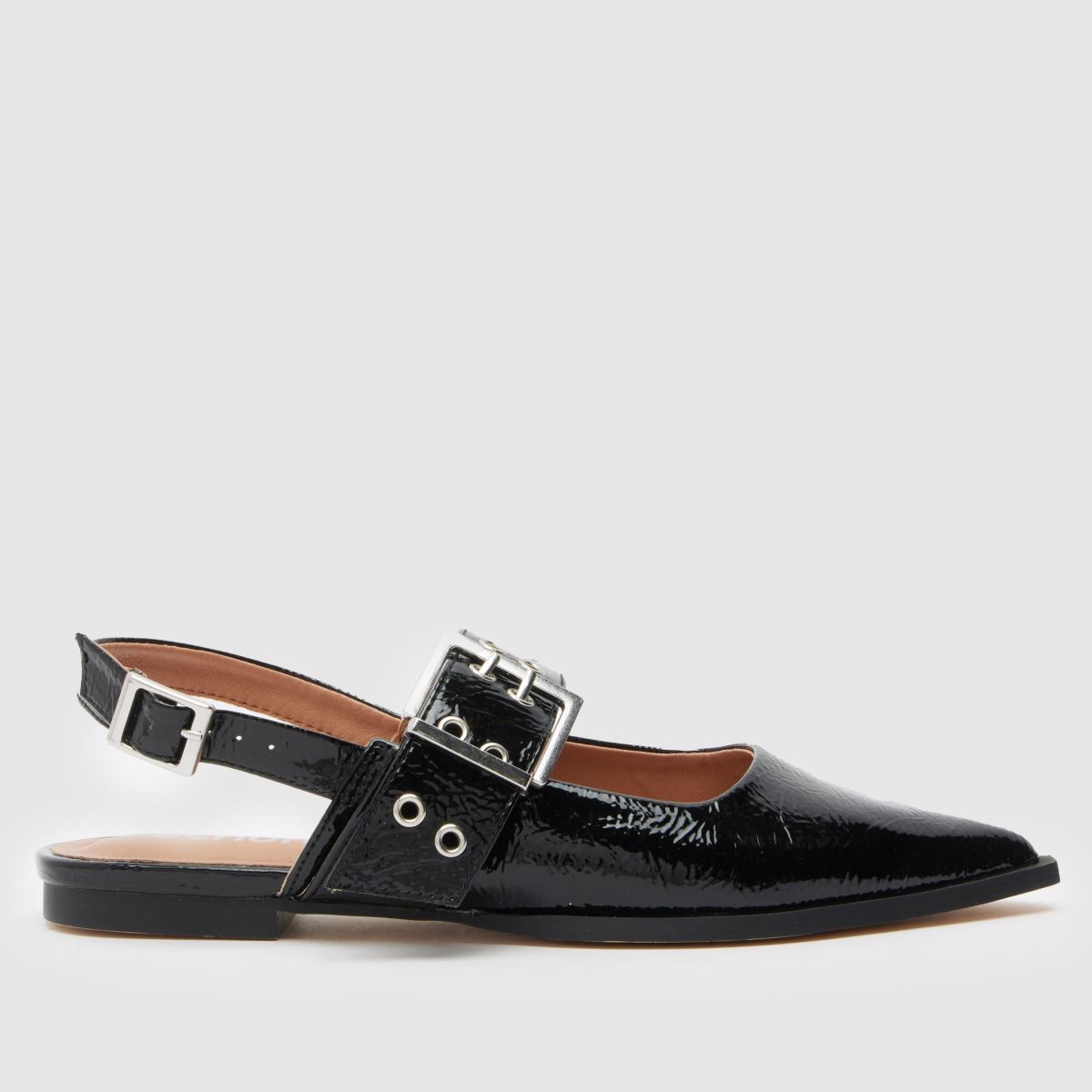 Schuh – Lorella Point – Svarta platta skor