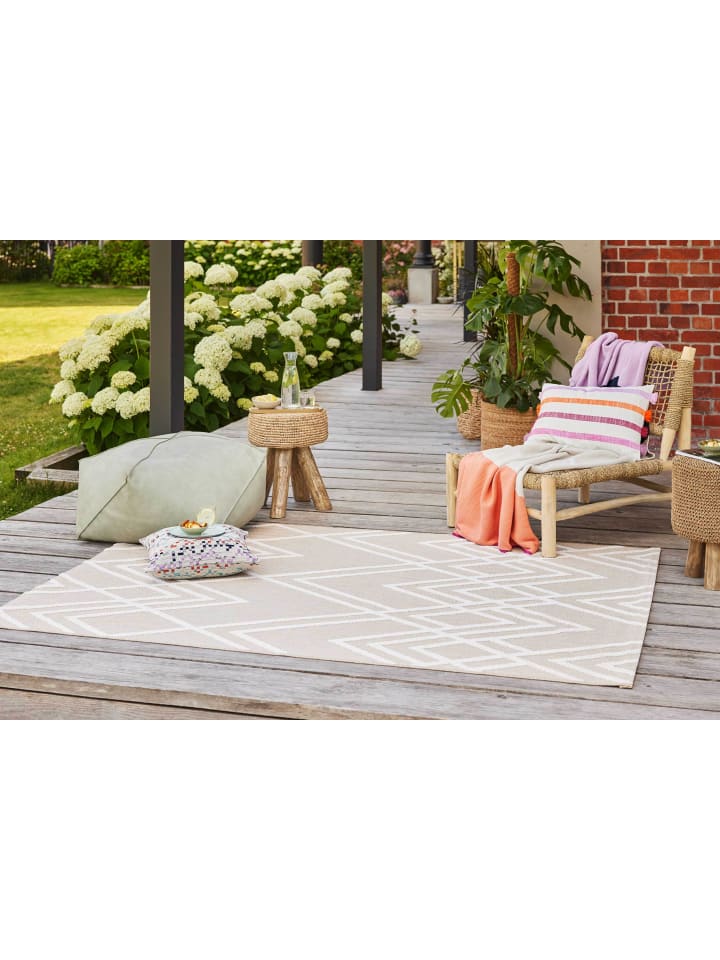 ESPRIT Outdoorteppich Rave in beige, weiss günstig kaufen