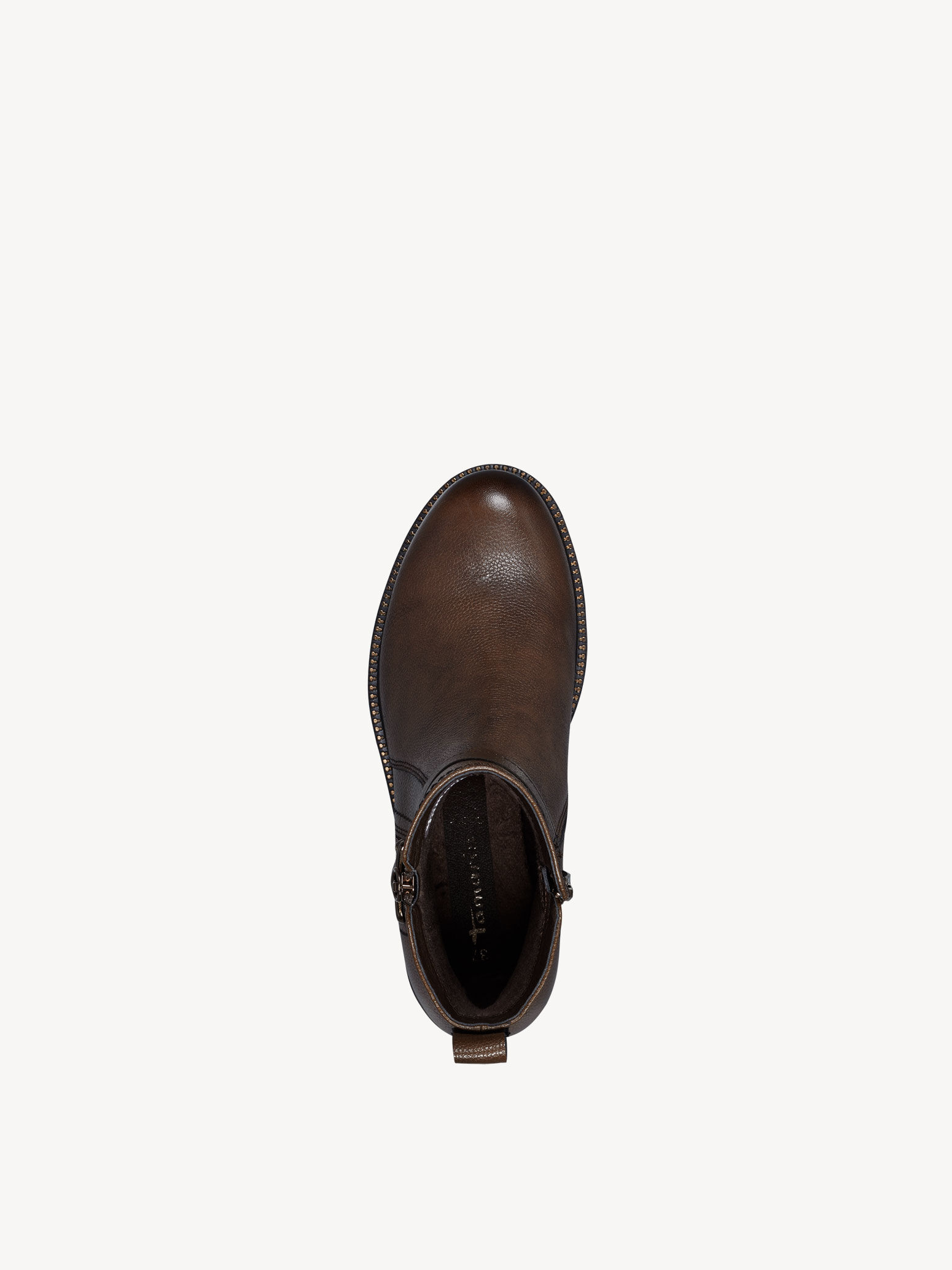 Bottine en cuir - marron