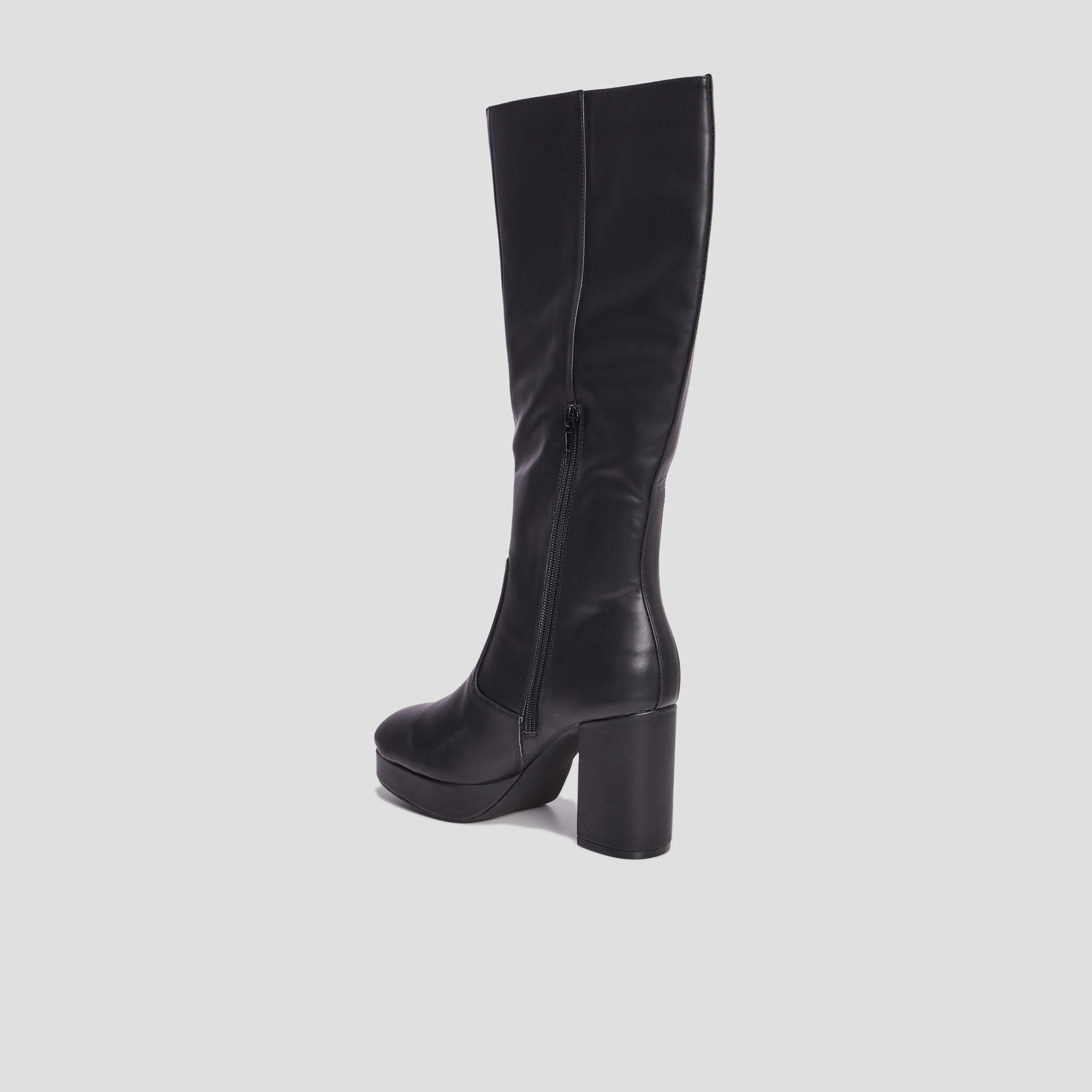 Bottes à talons hauts noir femme | La Halle