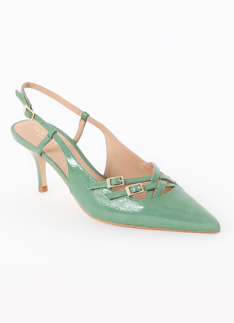 L.K.Bennett  Caprice slingback van leer met lakfinish
